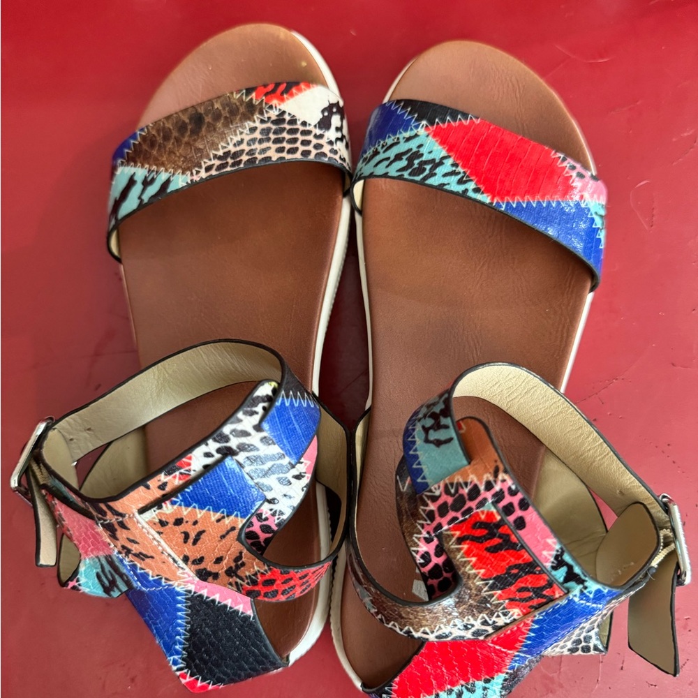 Mia Ellen multicolor sandals, 6.5